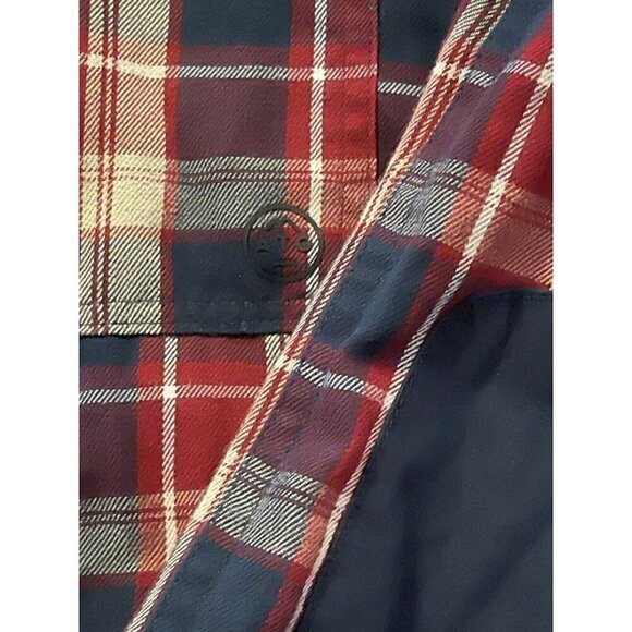 Wrangler ATG Mens 2XL Organic Cotton & Recycled Polyester Red Plaid Button-Up Sh - Picture 12 of 14